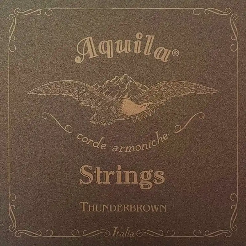 Expressversand | Aquila Aquila 165U - Thunderbrown Series, Bass Ukulele / U-Bass String Set - 4-String, 18" - 21" Scale