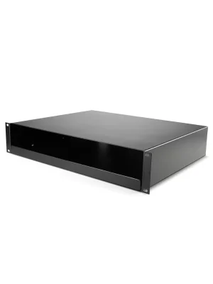 Abverkauf - Adamhall 19" 2HE Rackschublade mit Tastaturauszug Stahl