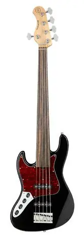 Gleich bestellen - Sadowsky MetroExpress 21-Fret Vintage J/J Bass, Ebony Fingerboard, Fretless, Lefthand, 5-String - Solid Black