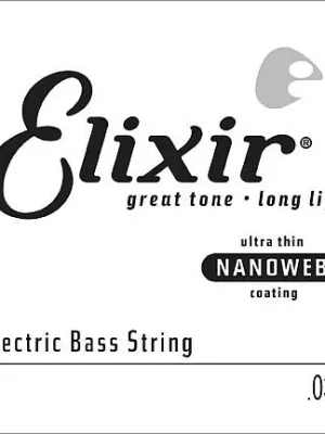Profi-Qualität | Elixir Bass Einzelsaite 15332 Medium C .032