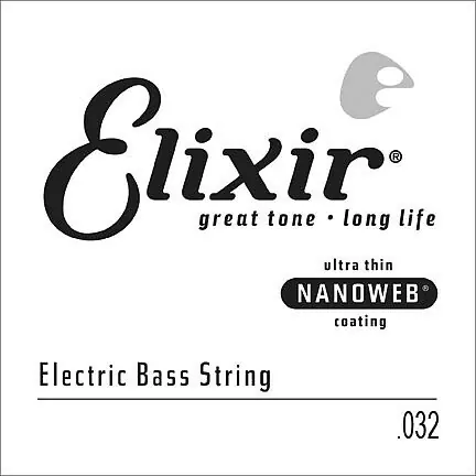 Profi-Qualität | Elixir Bass Einzelsaite 15332 Medium C .032