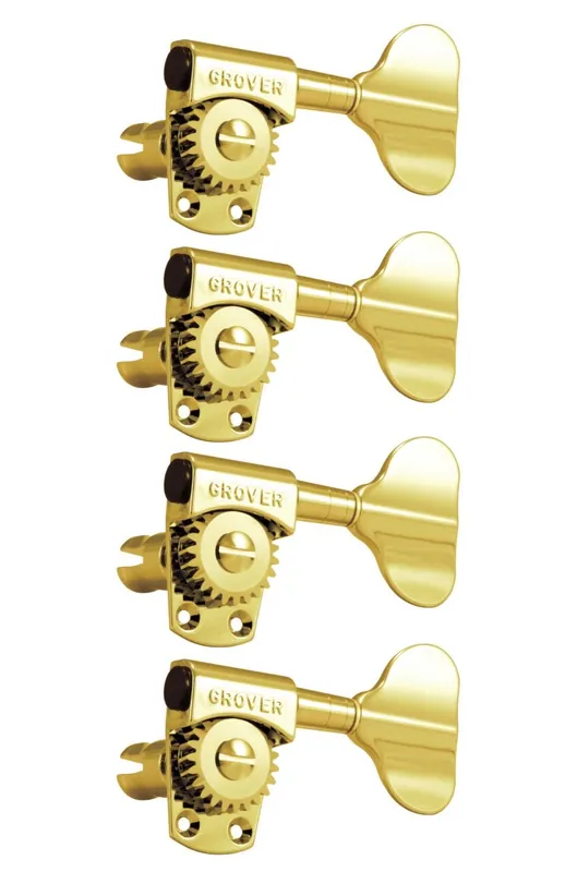 Grover 145G4 Titan Electric Bass Machines - Bass Machine Heads, 4-in-Line, Bass Side (Left) - Gold - Angebot