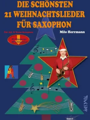 Tunesday Records Die schönsten 21 Weihnachtslieder für Saxophon (Alt und/oder Tenor) - Einfach bestellen