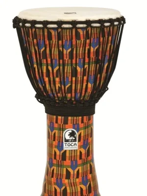 Toca Djembe Freestyle - Rope Tuned - Kente Cloth SFDJ-12K | Nur diese Woche