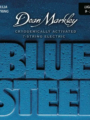 Topseller | Dean Markley Blue Steel - 2552 A - Electric Guitar String Set, 7-String, Light, .009-.054