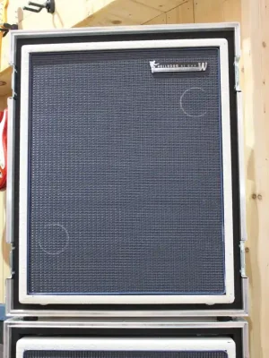 Fast ausverkauft | Hellborg Hellborg Hi Cab, 2x12 Bass Reflex Cabinet 200W-4Ohm with coaxial Speaker + Case *Showroom Model*