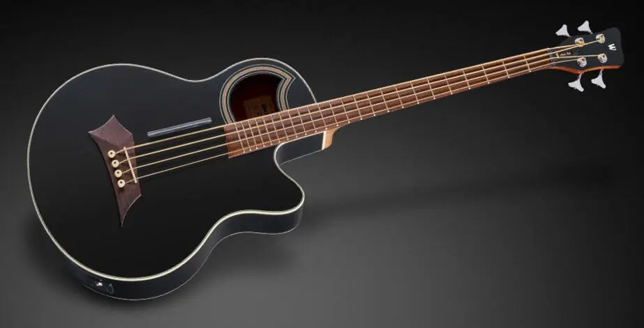Rockbass Alien Standard, 4-String - Solid Black Satin "B-Stock" | Abverkauf
