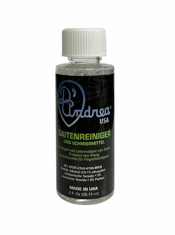 D‘andrea String Cleaner & Lubricant, 59 ml / 2 oz (DAS2) - Kostenlose Rückgabe