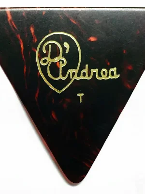Premium | D‘andrea Shell Celluloid Picks - 355 Shape (RG355 .46TH), 72 pcs Refill Bag, 0.46 mm, Shell