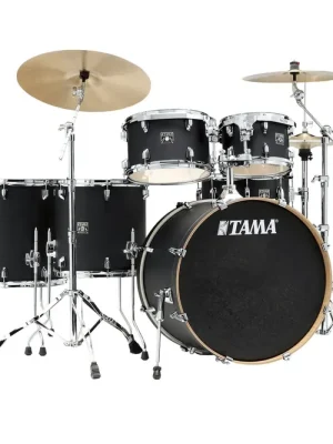 Tama Superstar Classic Shell Kit 6 teilig - Flat Black/Chrom HW + SM5W Kit - Neu im Shop