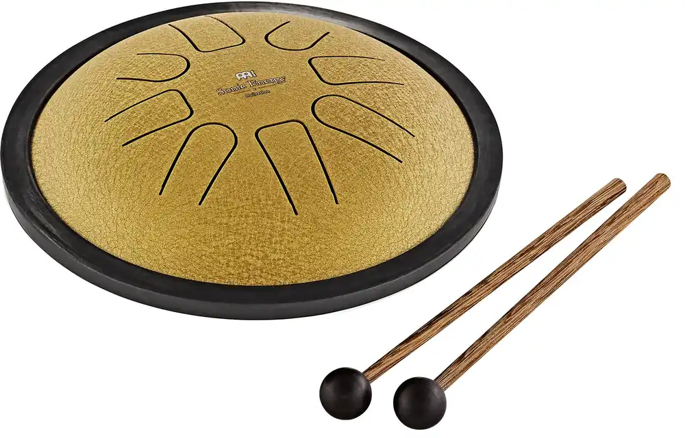 Zertifiziert - Meinl Sonic Energy Small Steel Tongue Drum C Moll, 8 Töne - gold / 7"/18 cm