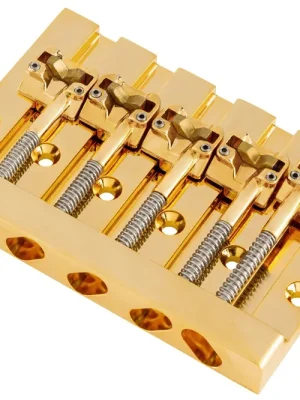 Hipshot HIPSHOT 5 String KickAss Bass Bridge - Mounting Style I - Gold | Hohe Qualität