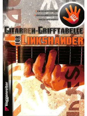 Voggenreiter Gitarren Grifftabelle für Linkshänder | Günstig