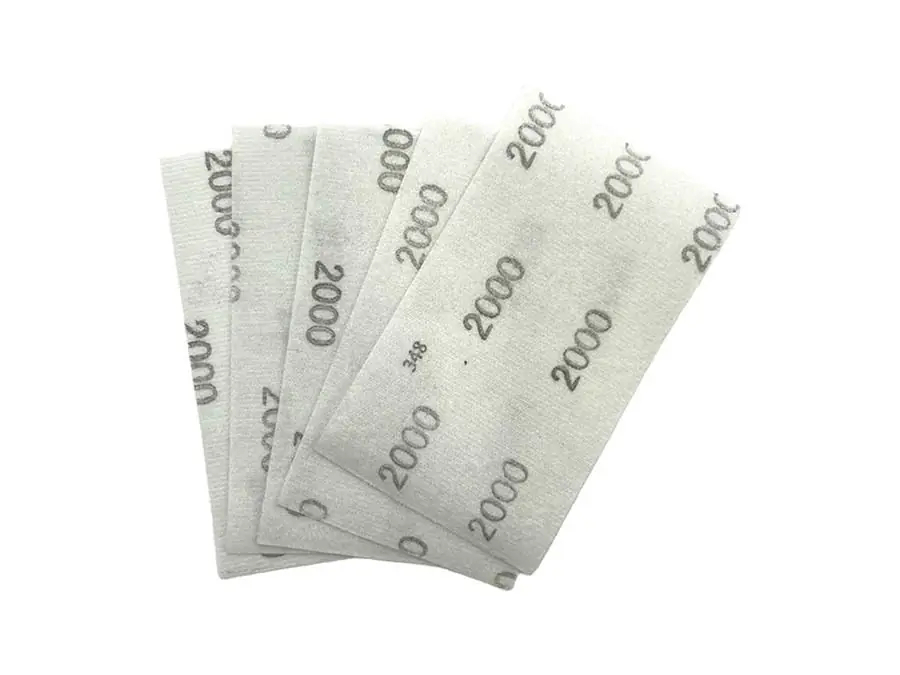 Qualitätsprodukt - Nitorlack Flex sandpaper 130 x 75 mm sheets P2000 - 5 pcs