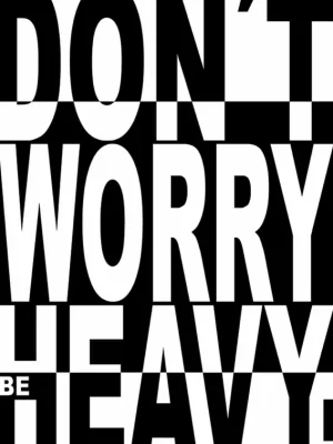 Inkognito Don‘t worry be Heavy - Postkarte | Preis gesenkt