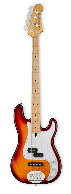 Lakland Skyline 44-64 Deluxe Bass, 4-String - Flamed Maple Top, Honey Burst Gloss, Maple Fingerboard - Nur für kurze Zeit