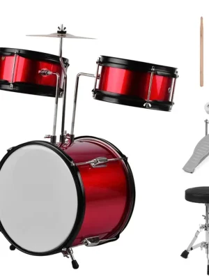 Hohe Qualität - Kera Audio ZPD-3 Drumset für Kids, Rot
