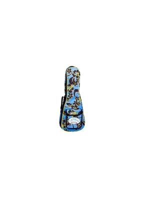 Nur solange der Vorrat reicht | Lanikai Floral Gigbag für Tenor Ukulele mit hawaiianischem Blumenmuster