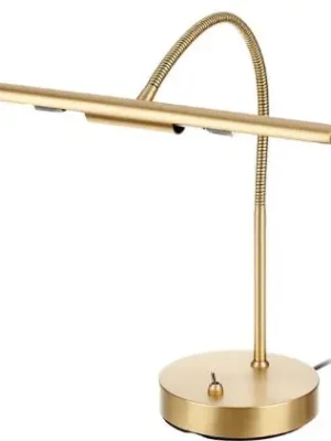 Jahn Pianoteile L39101 Pianoleuchte "Flexarm" Messing - Kostenlose Rückgabe