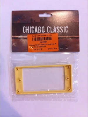 Chicago Classic PR002IV, Neck-Pos. Pickuprahmen, flach, für gerade Decken, Kunststoff, cream (ivory) Humbuckerrah - Topseller