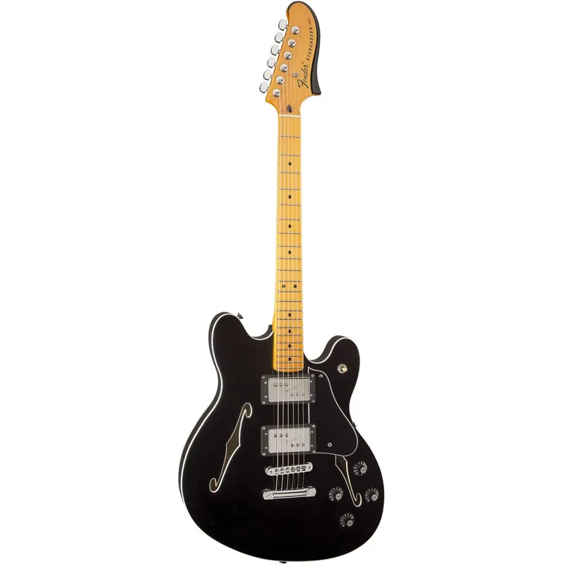 Fender Starcaster MN BLK - E-Gitarre Semiakustik - Top-Qualität
