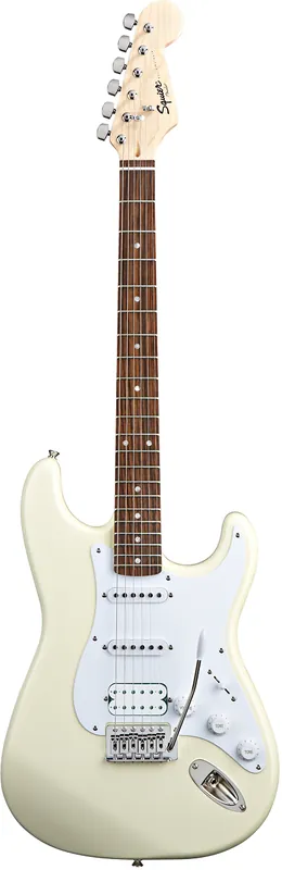 Auf Lager - Squier Bullet Strat HSS RW - Arctic White