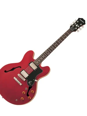 Epiphone ES-335 Dot in Cherry - Halbresonanz Gitarre - Top-Qualität