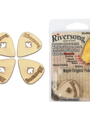 Riversong RS-4Pak Org 0.6 - Ahorn-Plektren Set 4Stk - Preisnachlass