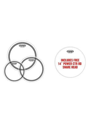 Evans Fellset (10"/12"/16") - EC2S Clear Rock Fellset + B14G1RD | Herstellerpreis