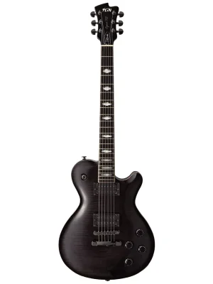 Nur noch wenige - FGN Expert Flame Flame Top Transparent Black Sunburst - E-Gitarre