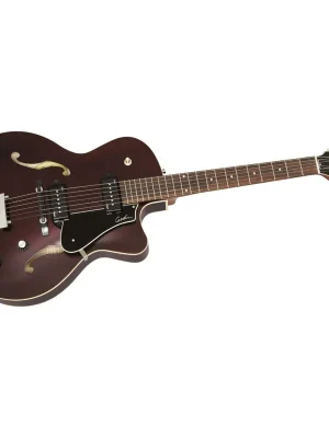 Zertifiziert - Godin 5th Avenue CW Kingpin II Burgundy - Vollresonanz E-Gitarre