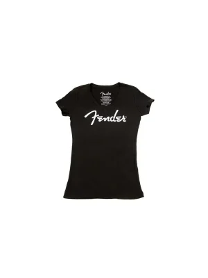 Versand noch heute - Fender Distressed Ladies T-Shirt, Black, L