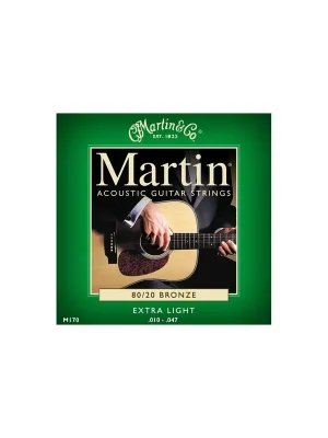 Martin Guitars M170 80/20 Bronze Satz 010"-047" - Extra Light - Endet bald
