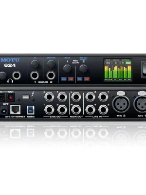 Motu 624 - Thunderbolt / USB3 / AVB Ethernet audio Interface - Tasche über Hersteller erhältlich - Topseller