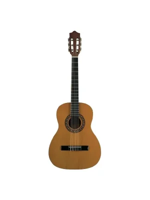 Profi-Qualität | Voggenreiter STARter Gitarre 1/2 naturbraun inkl. Gitarrenposter mit Grifftabelle und Plektrum