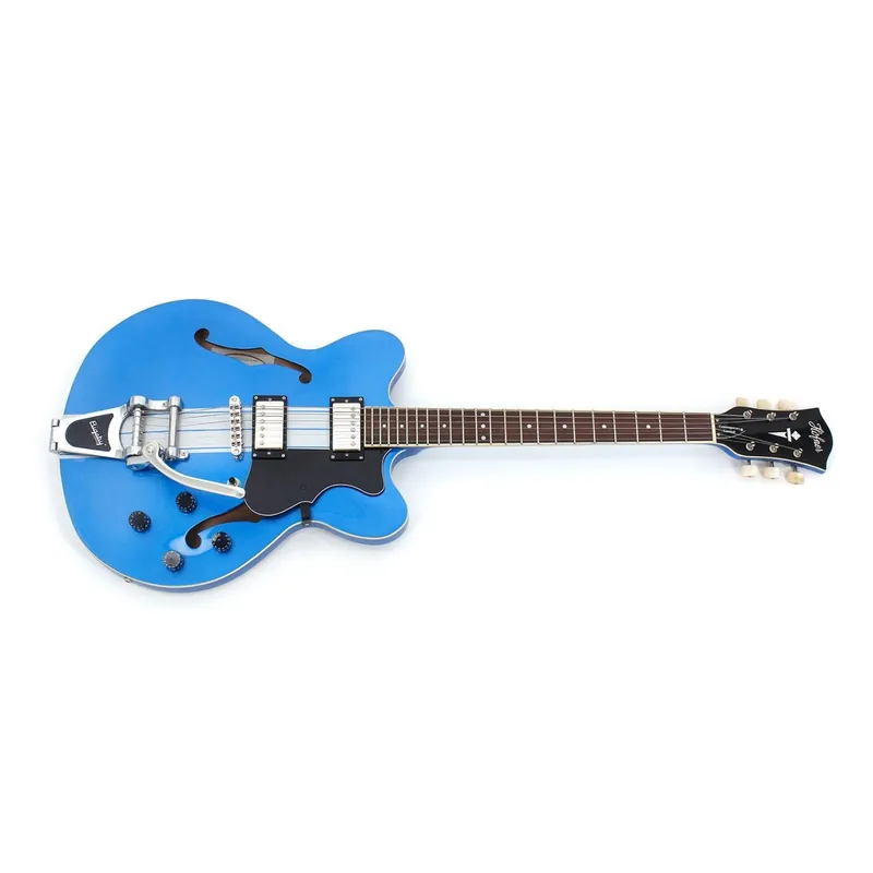Höfner HCT Verythin Metallic Blue - Halbresonanzgitarre - Sonderpreis