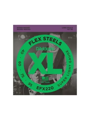 D‘addario SAITEN SATZ 040-095 D‘ADDARIOLONG SCALE, FLEXSTEEL - Hochwertig