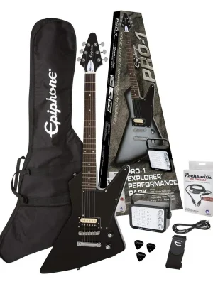 Epiphone Pro-1 Explorer Pack Ebony - Neu