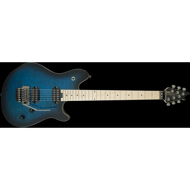 Nur noch wenige - EVH Wolfgang® WG Standard, Quilt Maple Top, MN, Transparent Blue Burst