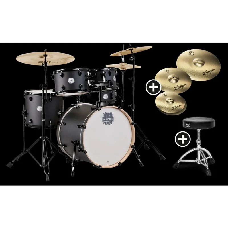 Kundenliebling | Mapex Storm Drum Set Deep Black 22/10/12/16/14