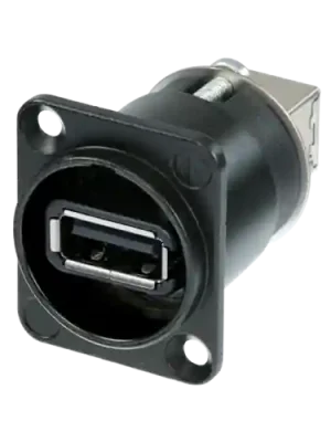 Sehr gut bewertet | Neutrik NAUSB Flanschbuchse,Signaldurchführung USB A auf B
