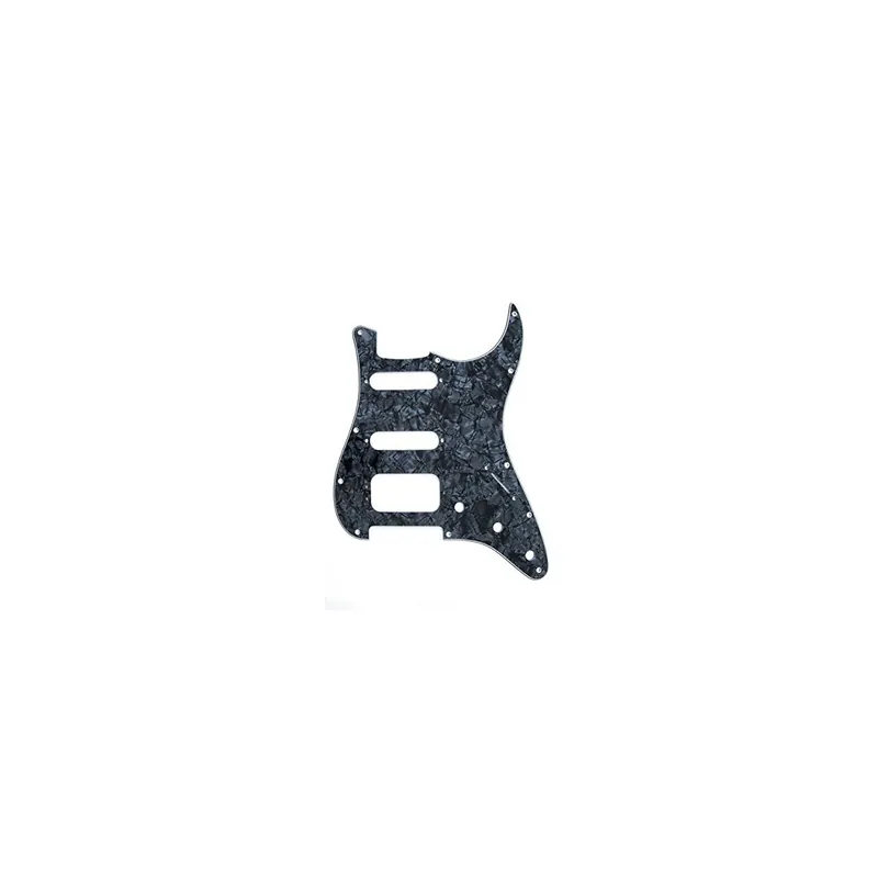 Sicher bezahlen - Fender 4-Ply Black Pearl 11-Hole Mount H/S/S Stratocaster® Pickguard (3-Screw Mounting Humbucking Pickup