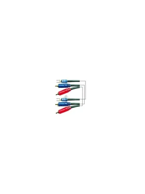 Verfügbar | Schulz DJRCA 9 3m Chinch-Kabel für Turntables mit zusätzlicher Masseleitung