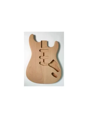 Markenqualität - Göldo Music BSANT Body für Stratocaster, SSS, US-Erle, lackierfertig geschliffen