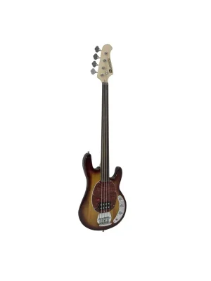 Dimavery Dimavery MM-501 E-Bass, fretless, tobacco - Top-Qualität