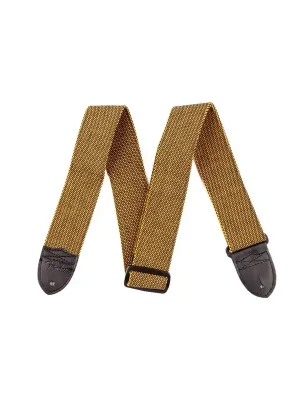 Endet bald - Fender 2" Tweed Cotton Guitar Strap Gold-Black