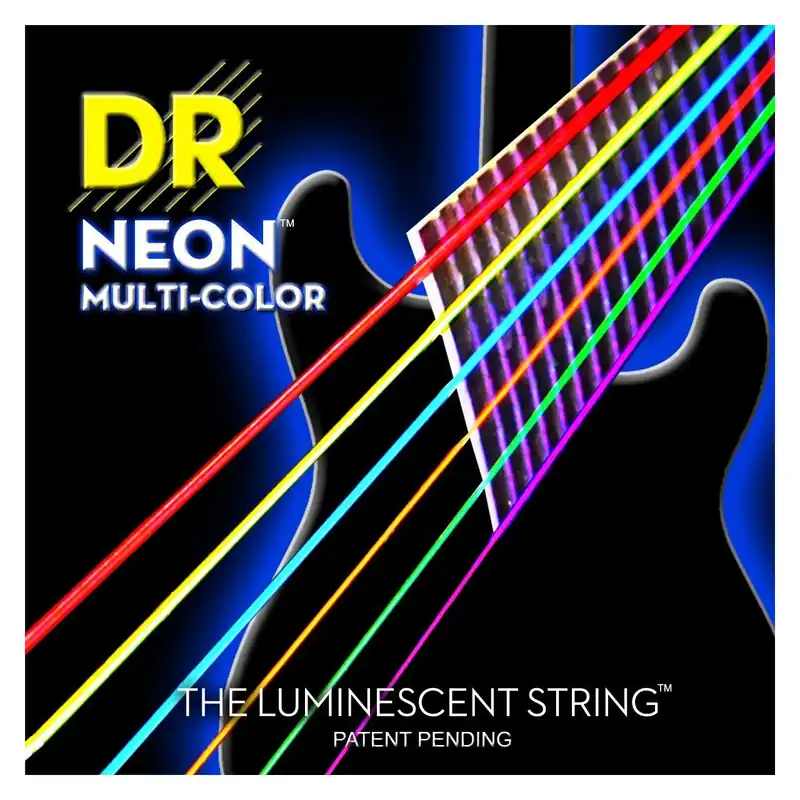 Sichere Zahlung - DR Hi-Def Neon Saitensatz für E-Gitarre Multi-Color 010-046