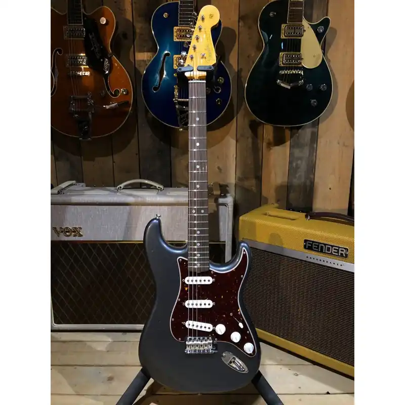 Auf Lager | Fender ‘65 Stratocaster Journeyman w/cc HRW, Rosewood, Charcoal Frost Metallic
