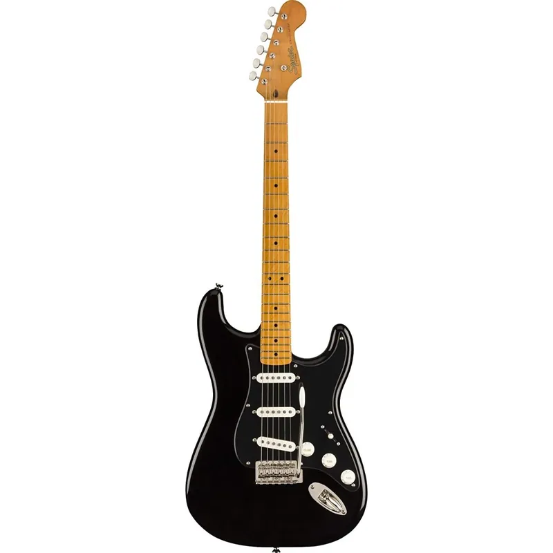 Expressversand | Squier FSR Classic Vibe ‘50s Stratocaster®, Maple Fingerboard, Black with Black Pickguard