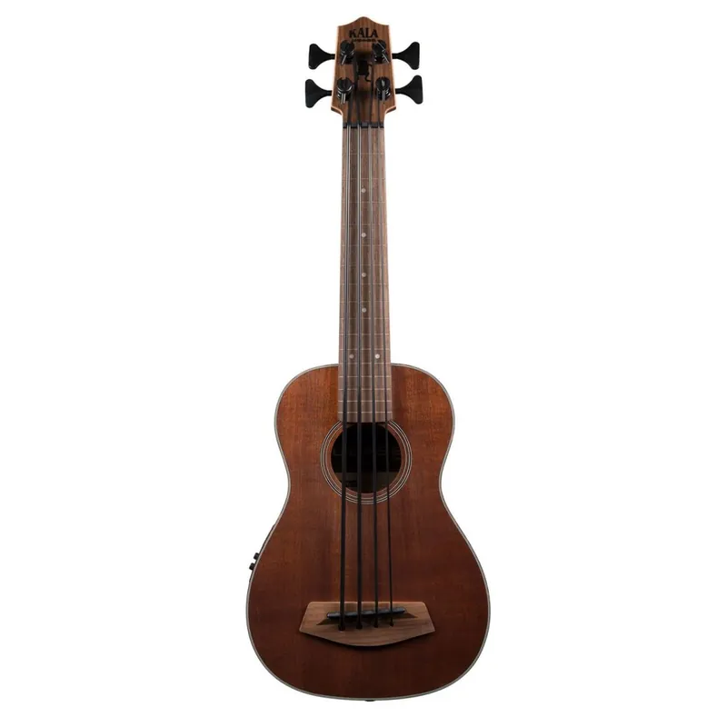 Top bewertet | Kala U-Bass All Solid Mahogany, Fretless, with Deluxe Bag